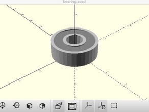 simple bearing model parts 3d print model - Mito3D