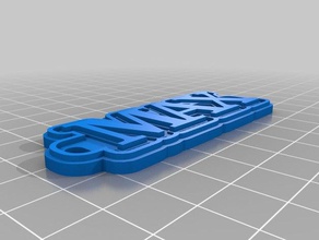max Schlüsselanhänger angepasst 3d print model - Mito3D