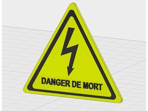 danger mort tools design warning 3d print model - Mito3D