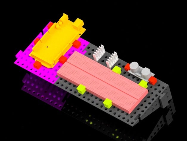platinen yular kartı sahibi elektronik arduino aksesuar monte edin boardholder breadboard devre platinenhalter steckbrett araç 3D print model - Mito3D