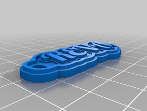 özelleştirilmiş çok satırlı etiket Anahtarlık reva benim 3d print model - Mito3D
