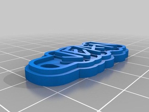 mi personalizados multilínea tag llavero lyle llaveros 3d print model - Mito3D