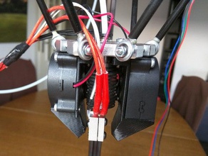 e3d v6 volcano kossel radial fan mount printer parts 3d print model - Mito3D