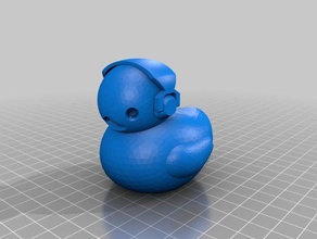 Kopfhörer Ente - Spielzeug Spiel Zubehör multicolor Gummi 3d print model - Mito3D
