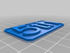 5e des signes les logos personnalisé 3d print model - Mito3D