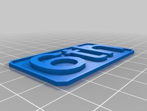 6 des signes les logos personnalisé 3d print model - Mito3D