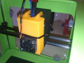m3d front cover extra fan printer parts heat issue problem 3d print model - Mito3D