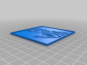 frozen elsa litografia 2d art customized 3d print model - Mito3D