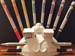 masa dostum aracı sahipleri kutuları artproject designproject makeredchallenge2 sanat zanaat el sanatları caddy crayon sahibi aksesuar çocuklar kalem tutucu 3d print model - Mito3D