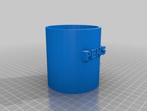pen holder cup office 3d print model - Mito3D