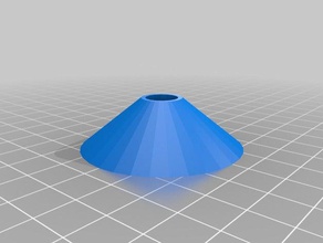 simple cone centering filament spool axis 3d printer accessories holder 3d print model - Mito3D
