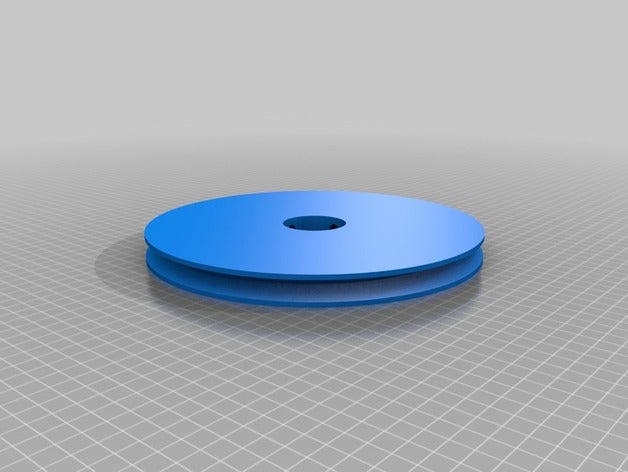 my customized parametric v-belt pulleyroller-1 gadgets 3D print model - Mito3D