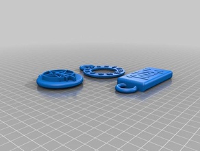 rush Schlüsselanhänger Serie 3d print model - Mito3D