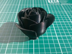 black rose sculture fiore 3d print model - Mito3D