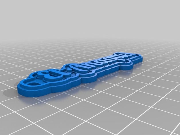 el anaquel Schlüsselanhänger angepasst 3D print model - Mito3D