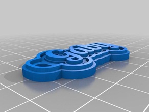 my customized multiline tag keychain1 keychains 3d print model - Mito3D