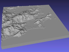 rio janeiro öğrenme 3d harita kabartma haritalar Jeodezi coğrafya kaldırdı topografya 3d print model - Mito3D