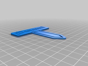 meine angepasste Lesezeichen Büroklammer office 3d print model - Mito3D