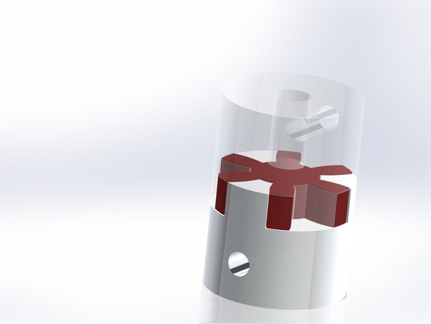 acoplador eixo 5mm nema17 de 8mm 3d a impressora partes acoplamento deslizante engate motor passo 3D print model - Mito3D