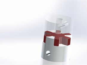 acoplador eixo 5mm nema17 de 8mm 3d la impresora partes el acoplamiento paso a del motor 3d print model - Mito3D