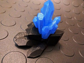 crystals diamonds gems art 3d print model - Mito3D