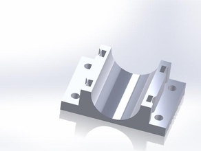suporte para rolamento lm10uu 3d a impressora partes abraadeiras mancal 3d print model - Mito3D
