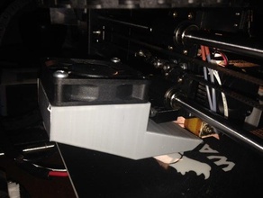 wanhao duplicator i3 v21 hinten montiert 60mm Lüfter Rohr 3d drucken 3d print model - Mito3D