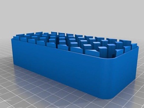 bottom batteries aa organization customized 3d print model - Mito3D