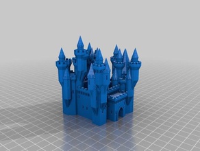 mon personnalisés grand château générateur des bâtiments structures 3d print model - Mito3D