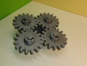 4 vites--4 engrenages mühendislik vites jeux mcanique pignons robotique oyuncaklar- 3d print model - Mito3D