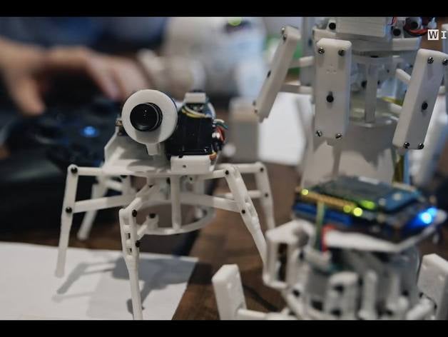 xpider haut sur pattes mécanique les jouets le robot la robotique spider 3D print model - Mito3D