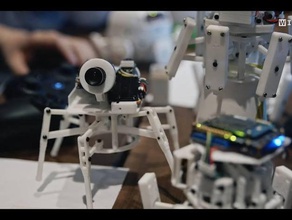 xpider de piernas largas mecánica los juguetes el robot la robótica araña 3d print model - Mito3D
