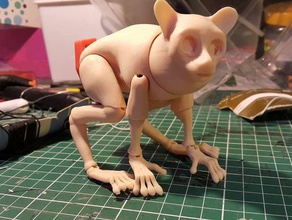 ball jointed doll tarsier a los animales 3d print model - Mito3D