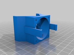 convoglio aria per nema 3d printer parts 40mm fan conveyor nema17 rappy spintore stepper ventola 3d print model - Mito3D