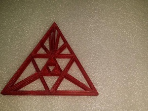 triangolo pendente accessori 3d print model - Mito3D