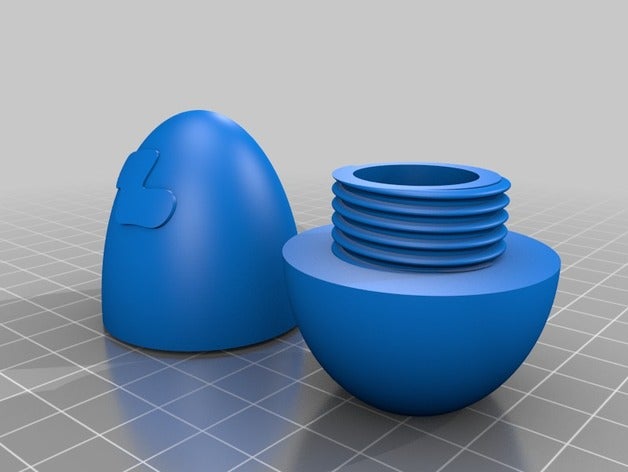 screwable pokemon yumurta 3d baskı git depolama 3D print model - Mito3D