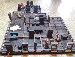 true tiles tudor style games dnd dungeon miniature openforge pathfinder rpg wylochs armory 3d print model - Mito3D
