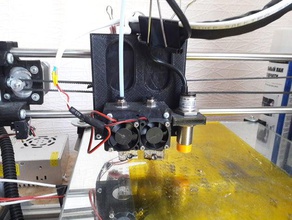 lulzbot taz dual e3d v6 mount printer extruders extruder 4 3d print model - Mito3D