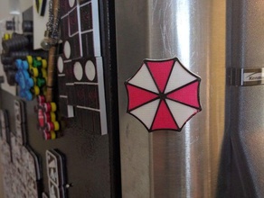 ombrello corpo magnete di resident evil 2d art video gioco giochi 3d print model - Mito3D