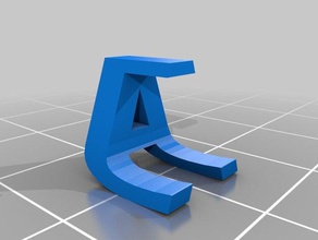 aj my customized two letter sculpture sculptures 3d print model - Mito3D