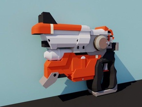 no mans sky plasma blaster video games gun multi multitool nerf nms nomanssky orange pistol videogame 3d print model - Mito3D