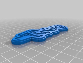 thyme tag keychains customized 3d print model - Mito3D