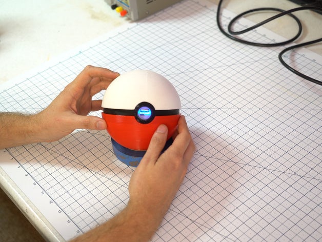 pok&eacute ball usb charger flashlight toys games 3D print model - Mito3D