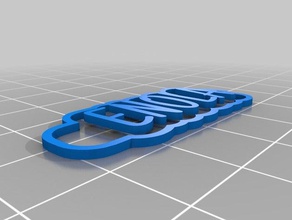 enola&eacute keychains customized 3d print model - Mito3D