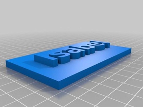 ma connexion personnalisé plaque arrière des signes logos 3d print model - Mito3D