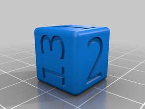 fibonacci d6 numaralı zar özelleştirilmiş 3d print model - Mito3D