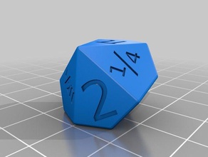 logarithmically scaled d10 dice customized 3d print model - Mito3D