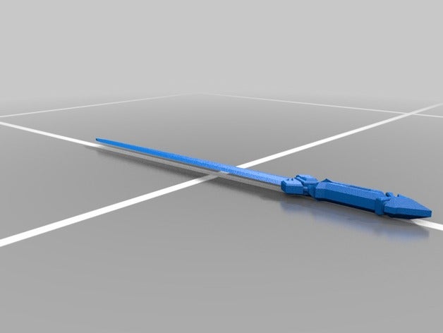mega man saber props sword swords 3D print model - Mito3D