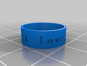kate customized ring rings 3d print model - Mito3D