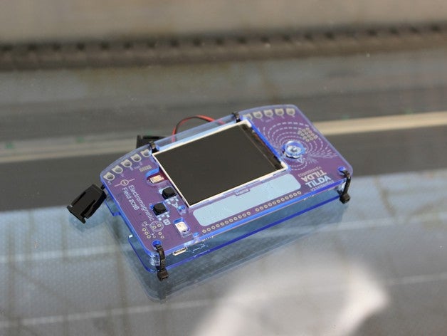 emf tilda camp badge case electronics 3D print model - Mito3D